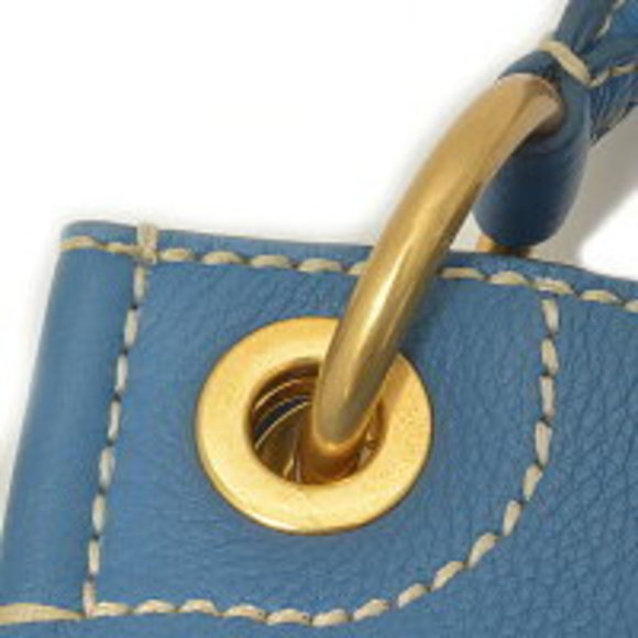 Prada One-Shoulder Bag Blue Calf - Picture 1 of 6